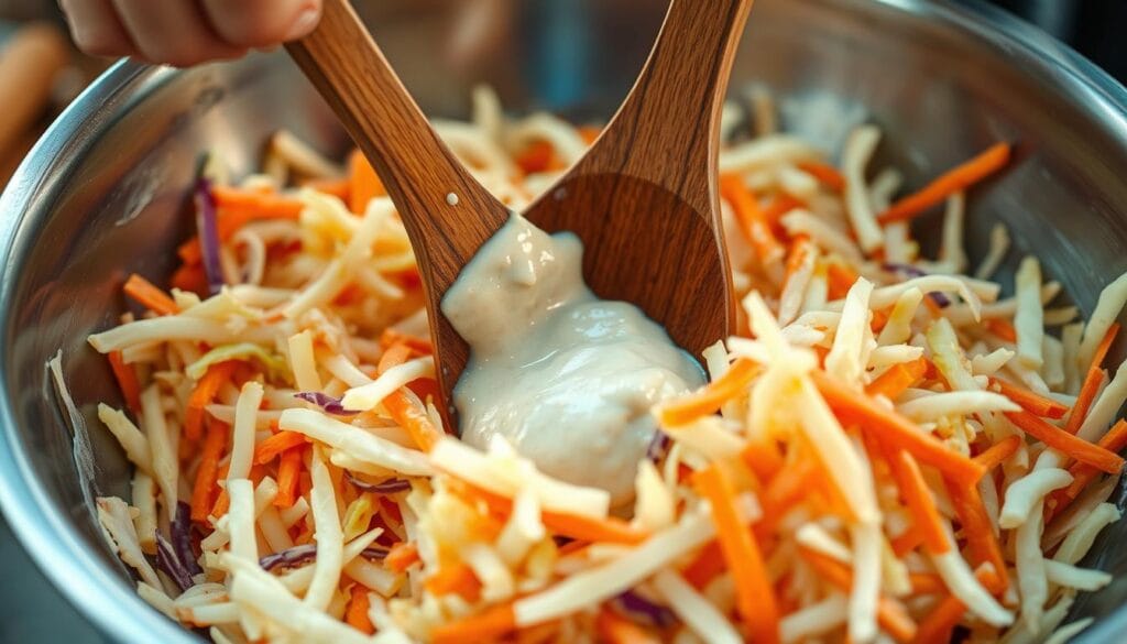 BBQ Coleslaw Mixing Techniques BBQ Coleslaw Mixing Techniques