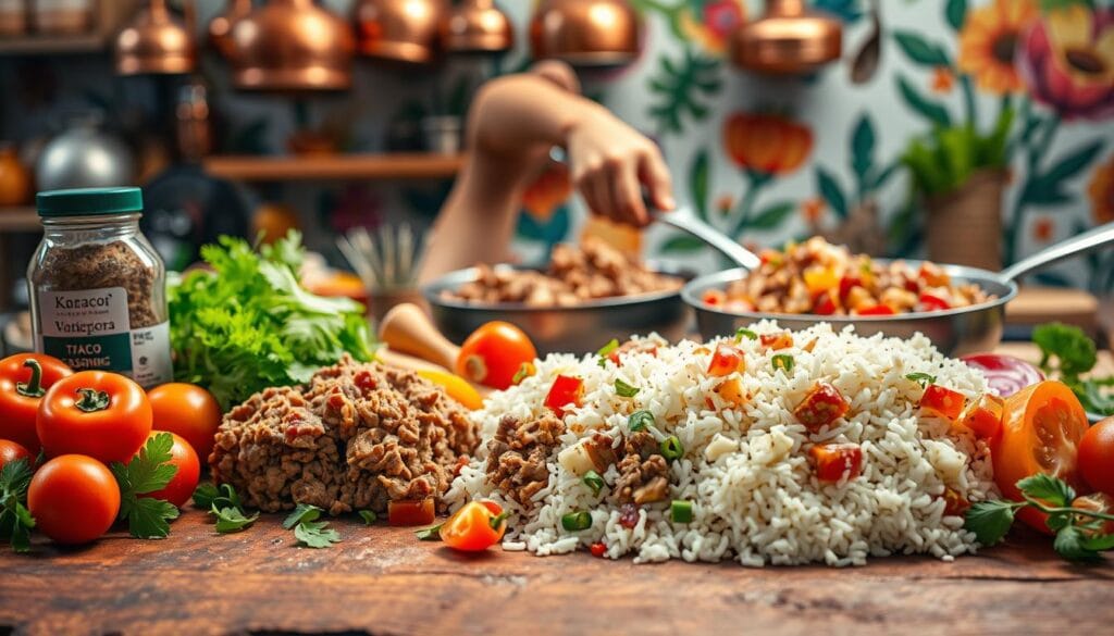 Easy Taco Rice Cooking Process Easy Taco Rice Cooking Process