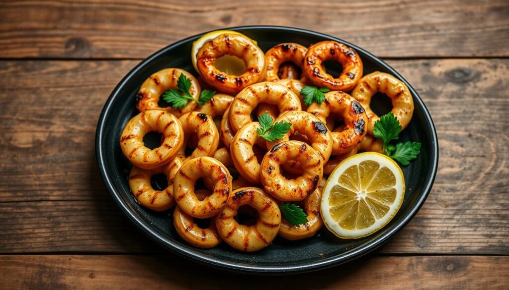 Grilled Calamari Plating