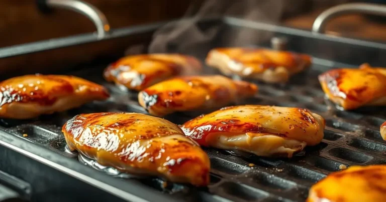 chicken breast on blackstone