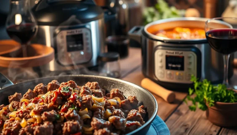 cooking ground beef in instant pot