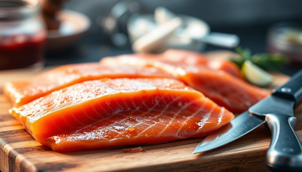 Cold Smoked Salmon Preparation Cold Smoked Salmon Preparation