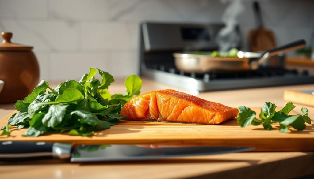 Healthy Salmon and Spinach Recipe Cooking Steps Healthy Salmon and Spinach Recipe Cooking Steps