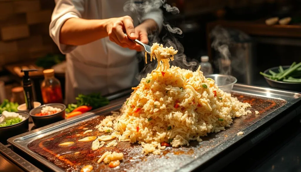 Hibachi Fried Rice Preparation Hibachi Fried Rice Preparation