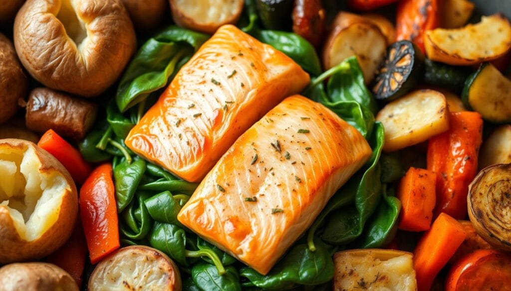 Salmon and Spinach Bake Side Dish Pairings Salmon and Spinach Bake Side Dish Pairings