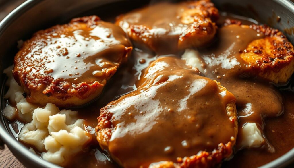 Smothered Turkey Chops Gravy Preparation Smothered Turkey Chops Gravy Preparation
