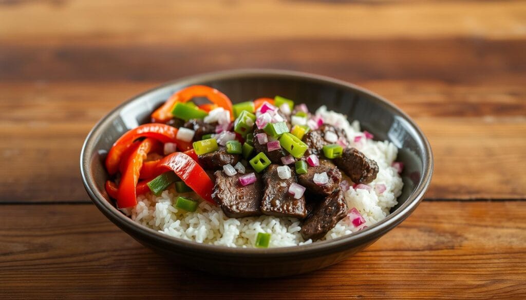Steak Chipotle Bowl Preparation Steak Chipotle Bowl Preparation