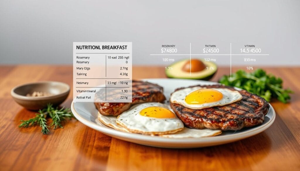 Steak and Eggs Nutritional Breakdown Steak and Eggs Nutritional Breakdown