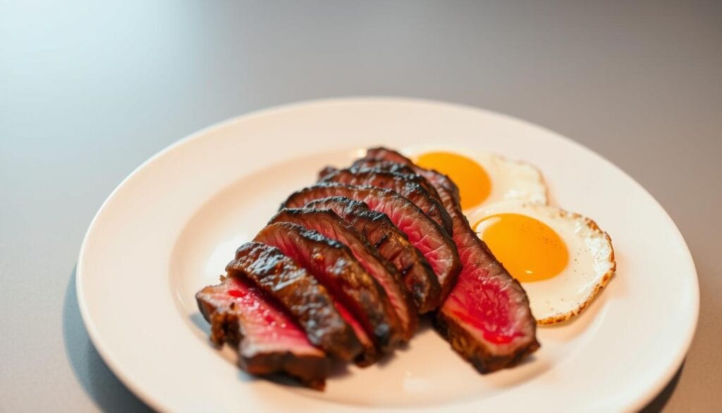 Steak and Eggs Plating Techniques