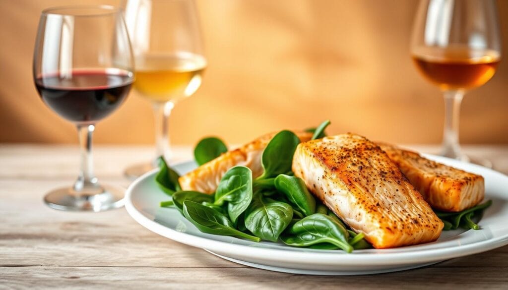 Wine Pairing with Salmon and Spinach Recipes Wine Pairing with Salmon and Spinach Recipes