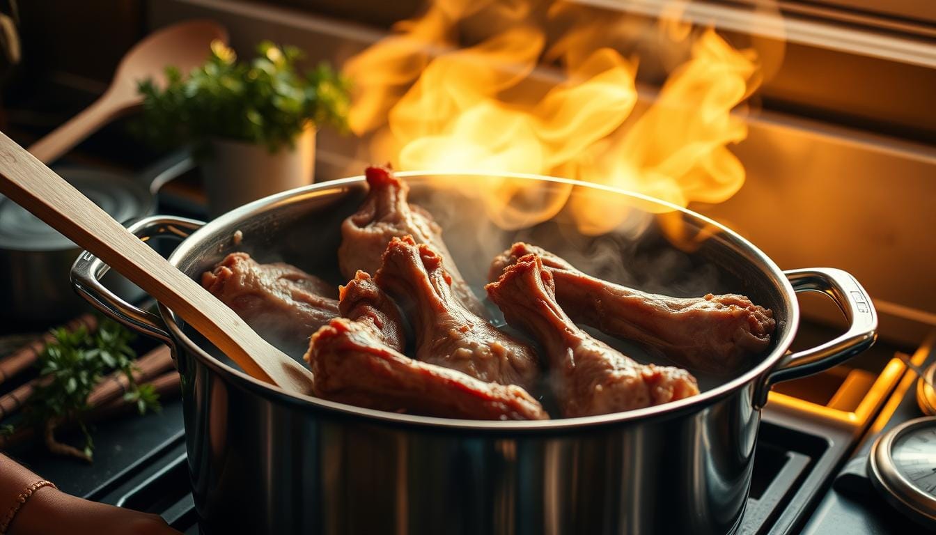 how long to cook turkey necks on the stove